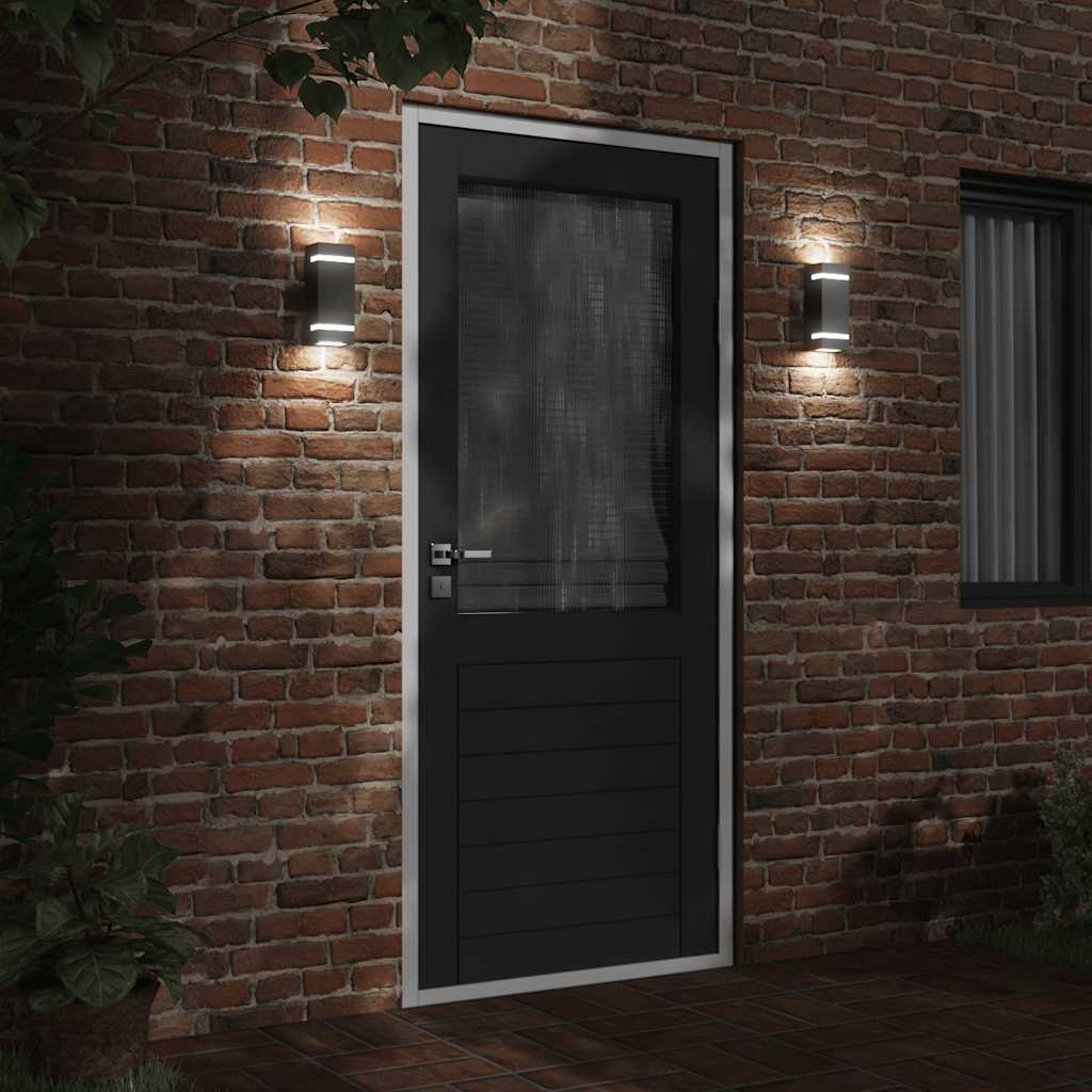 Vidaxx applique d'extérieur acier inoxydable noir