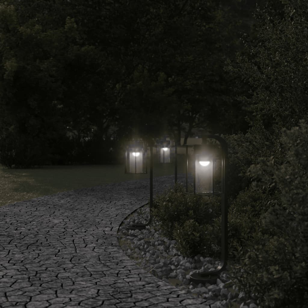 Vidaxx lampadaire d'extérieur 60 cm acier inoxydable noir