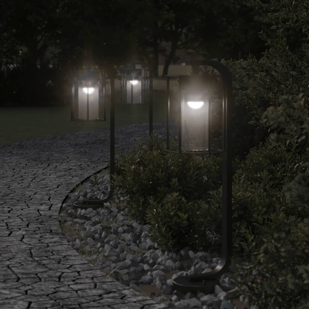 Vidaxx lampadaire d'extérieur 60 cm acier inoxydable noir