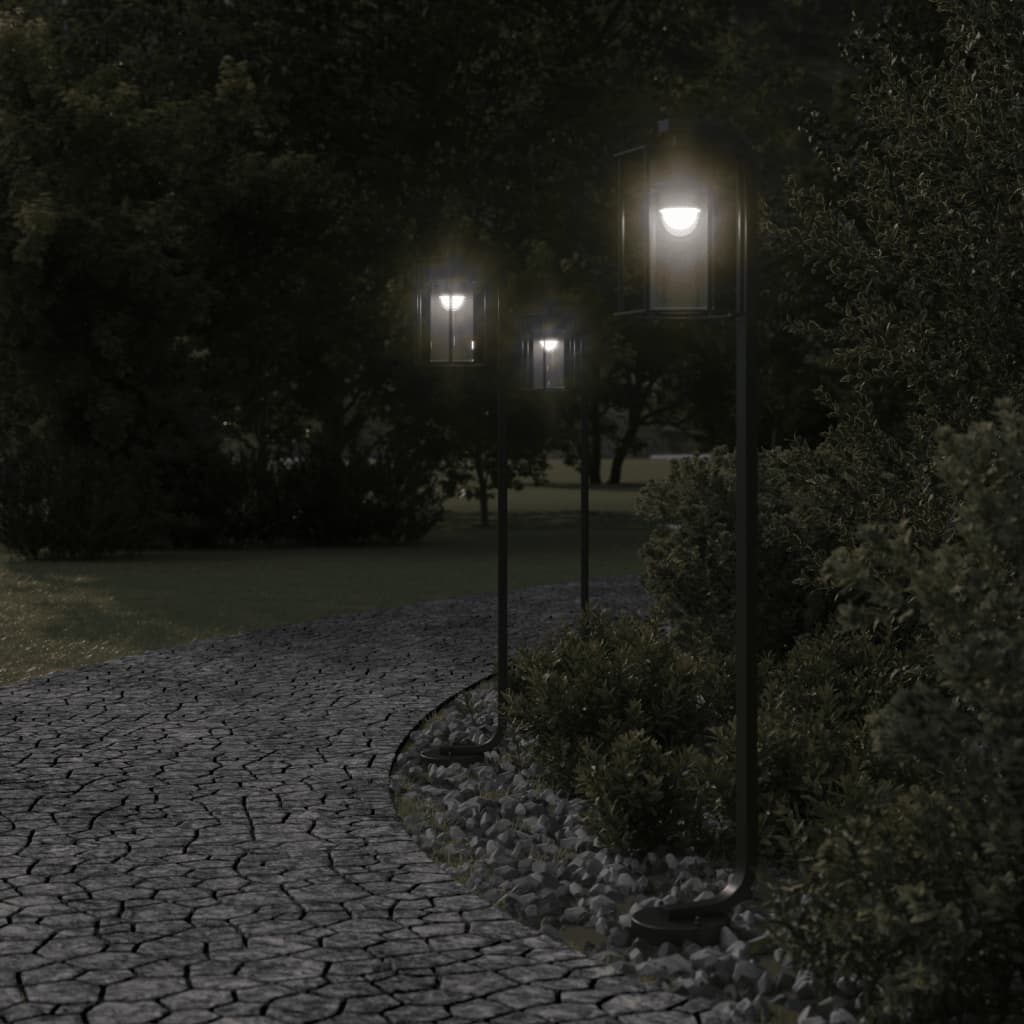 Vidaxx lampadaire d'extérieur 100 cm acier inoxydable noir