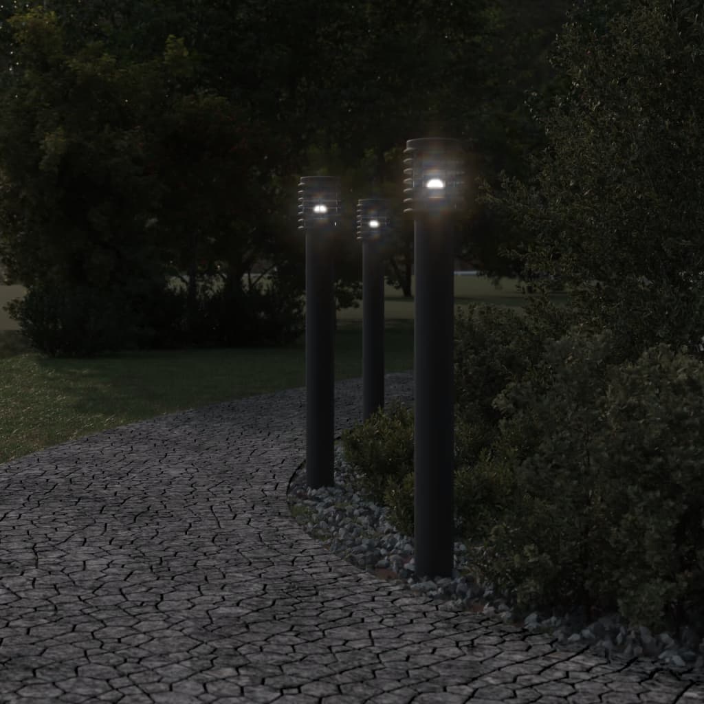 Vidaxx lampadaire d'extérieur avec douille 110 cm acier inoxydable noir