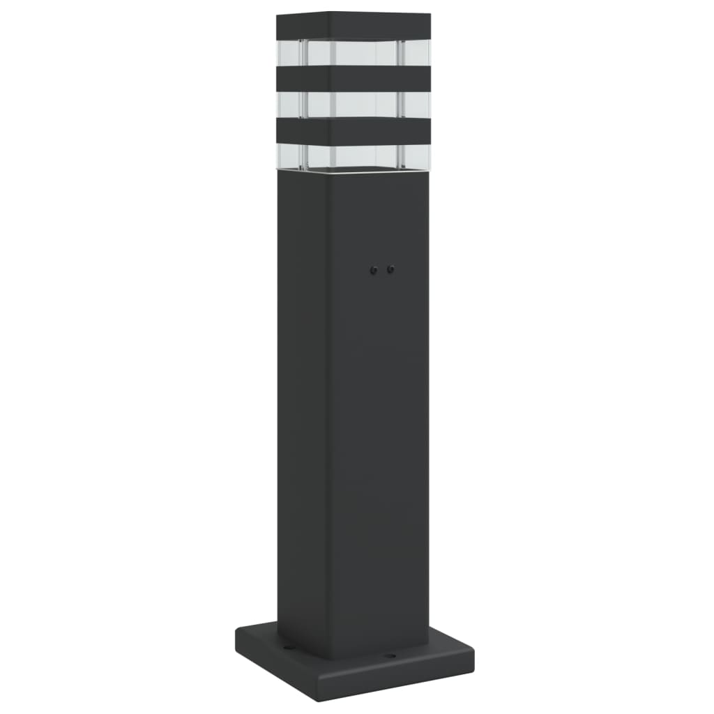 VidaXL lampadaire d'extérieur avec douille 50 cm aluminium noir
