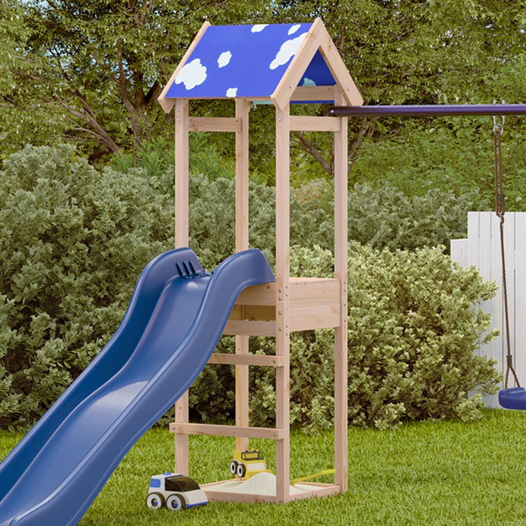 Tour de jeu Vidaxx 52,5x46,5x195 cm en bois de pin massif