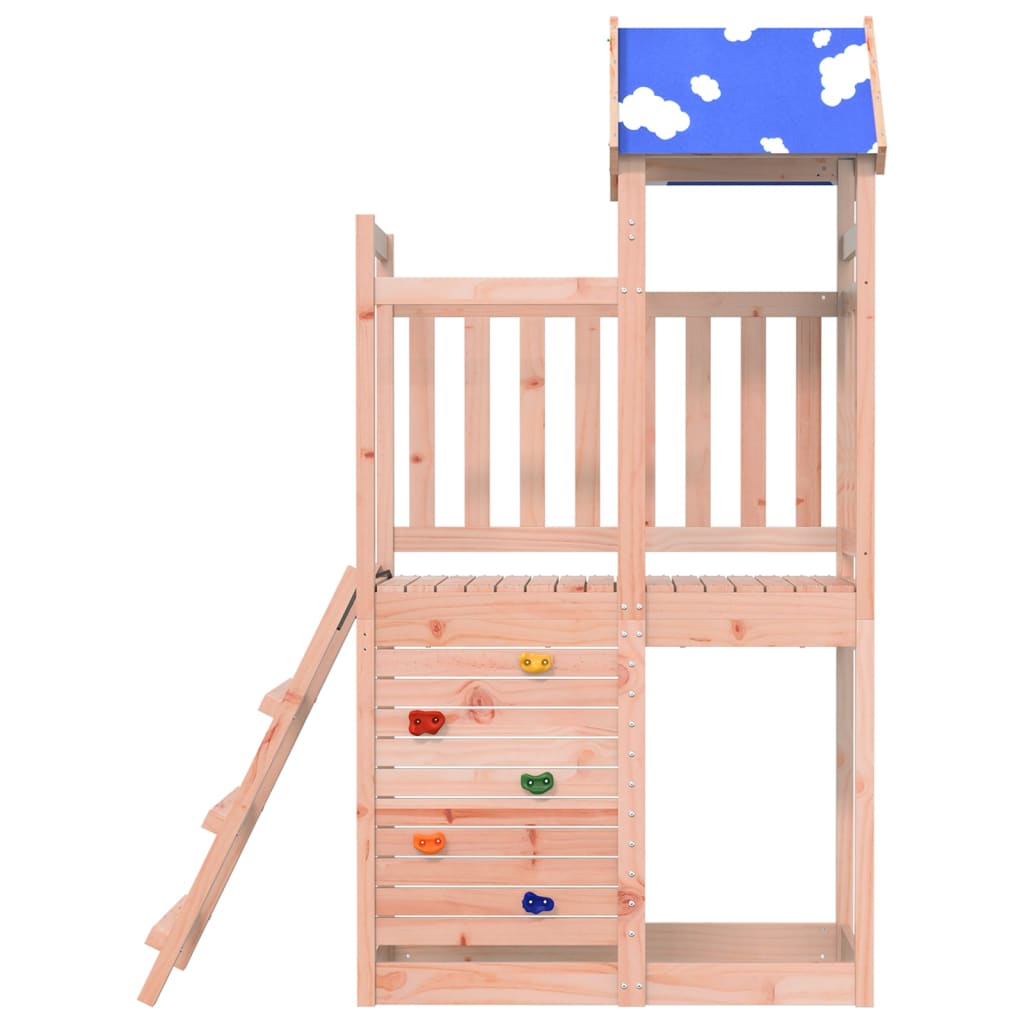 VidaXL Tour de jeu avec paroi rocheuse 110,5x52,5x215 cm Sapin de Douglas