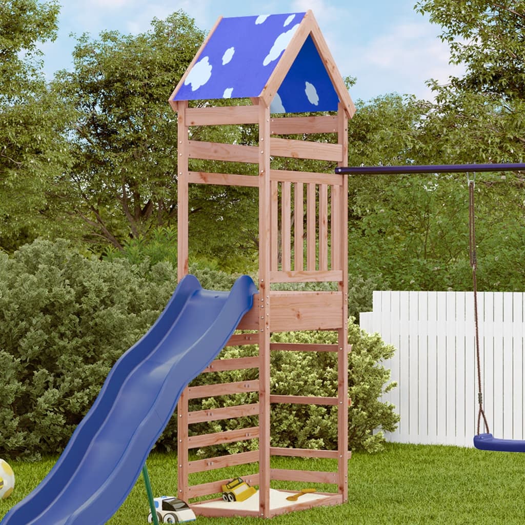 Tour de jeu Vidaxx avec mur d'escalade 85x52,5x265 cm pin douglas