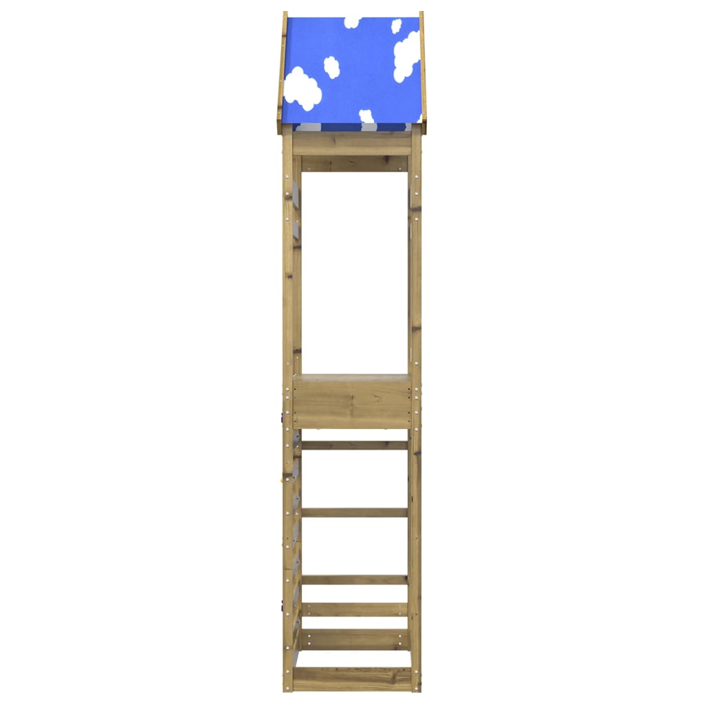 Tour de jeu Vidaxx avec mur d'escalade 85x52,5x265 cm bois imprégné
