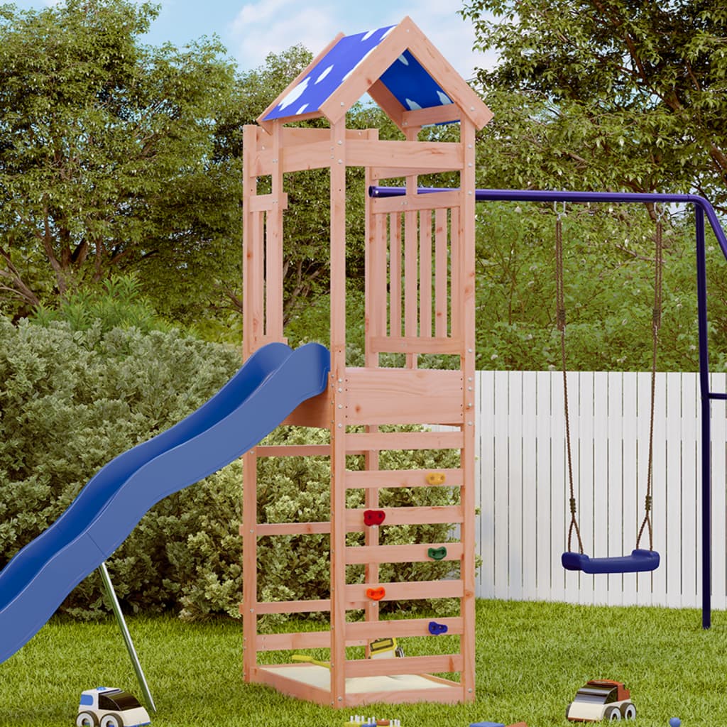 VidaXL Tour de jeu avec paroi rocheuse 85x52,5x239 cm pin douglas