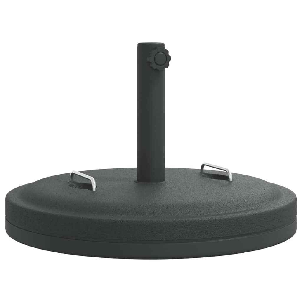 Pied de parasol VidaXL avec poignées pour mât de ø38 48 mm 25 kg rond