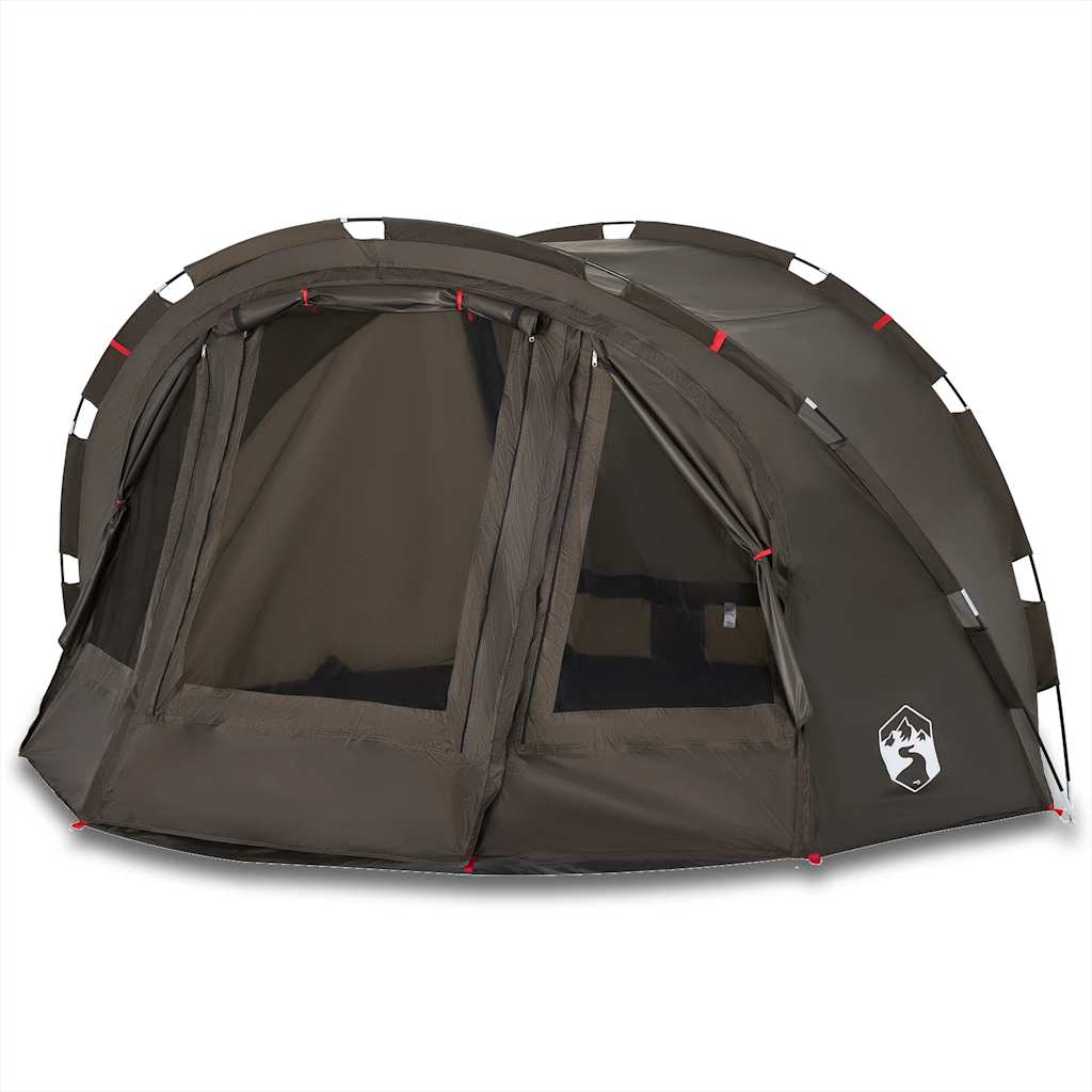 VidaXL tente de pêche 4 personnes imperméable marron