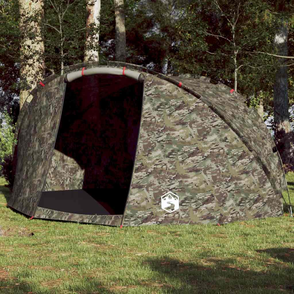 Tente de pêche VidaXL camouflage imperméable 5 personnes