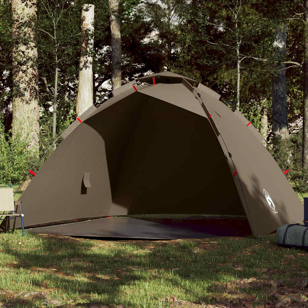 Tente de pêche Vidaxl 4 personnes à dégagement rapide vert olive