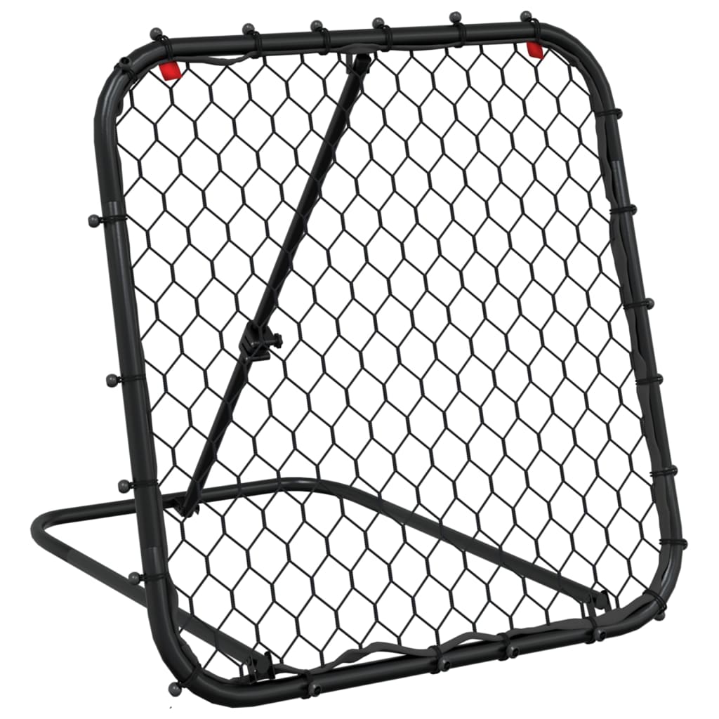 VidaXL rebondeur de football réglable 84x73x60-80 cm acier noir