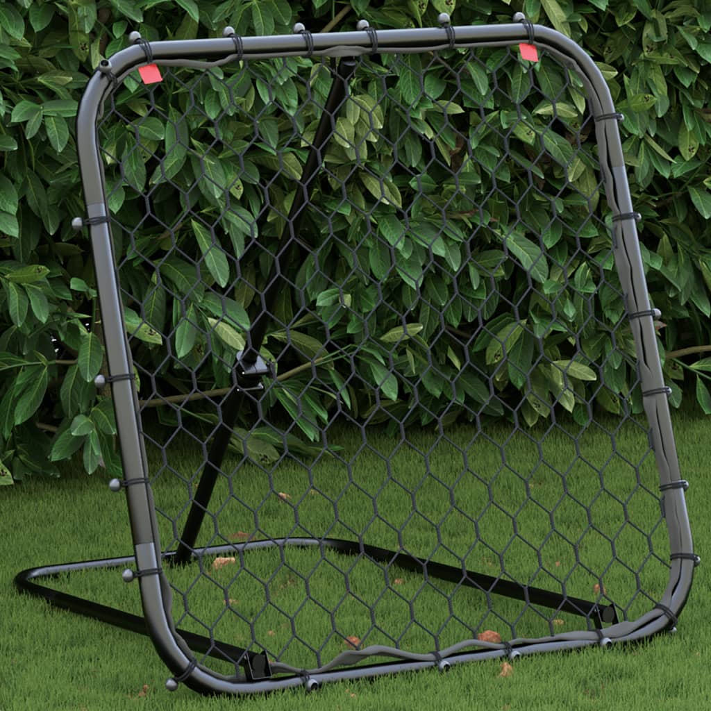VidaXL rebondeur de football réglable 84x73x60-80 cm acier noir