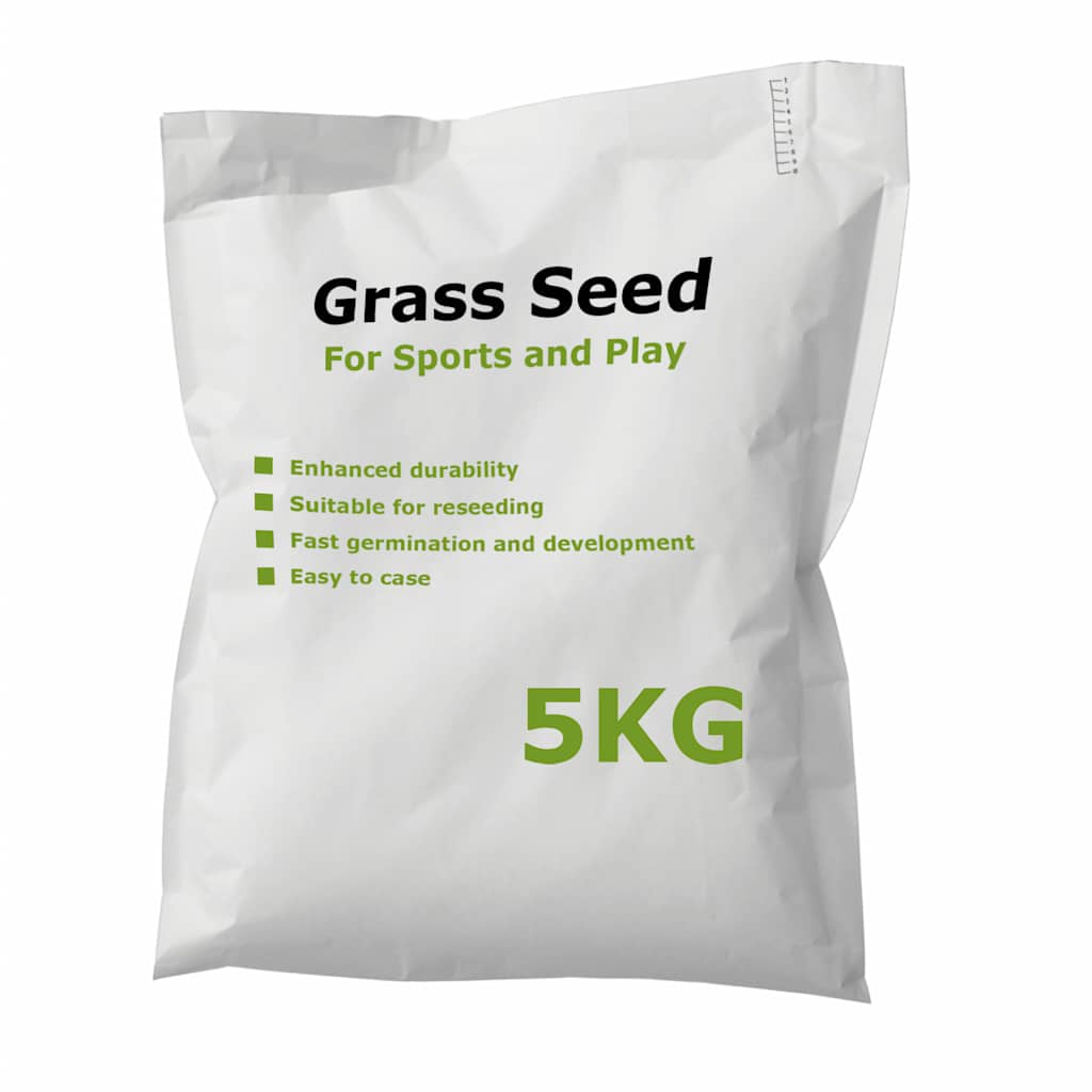 VidaXL Semences de gazon pour le sport et les jeux 5 kg
