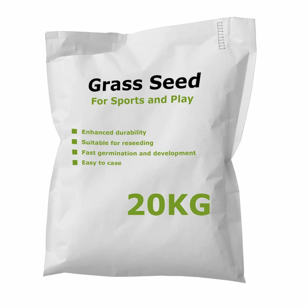 VidaXL Semences de gazon pour le sport et les jeux 20 kg