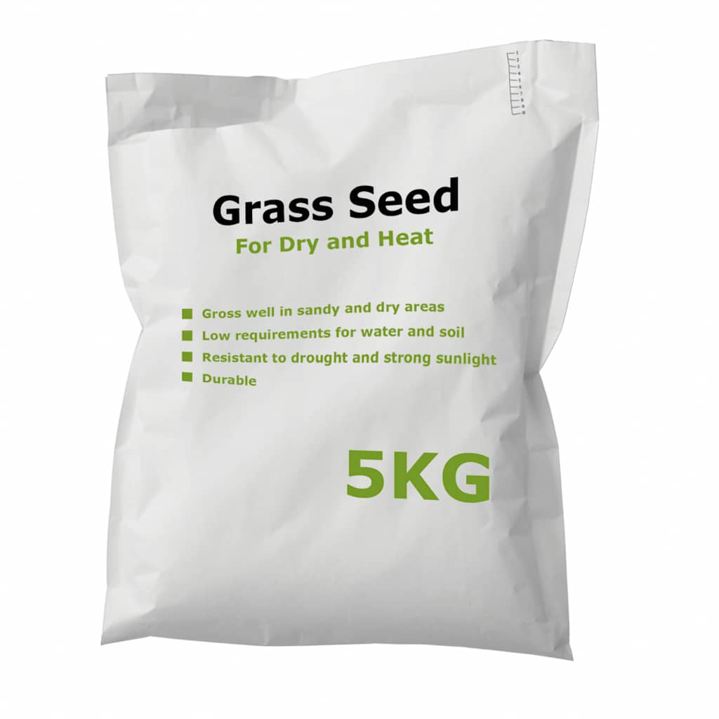 VidaXL Semences de gazon pour la sécheresse et la chaleur 5 kg