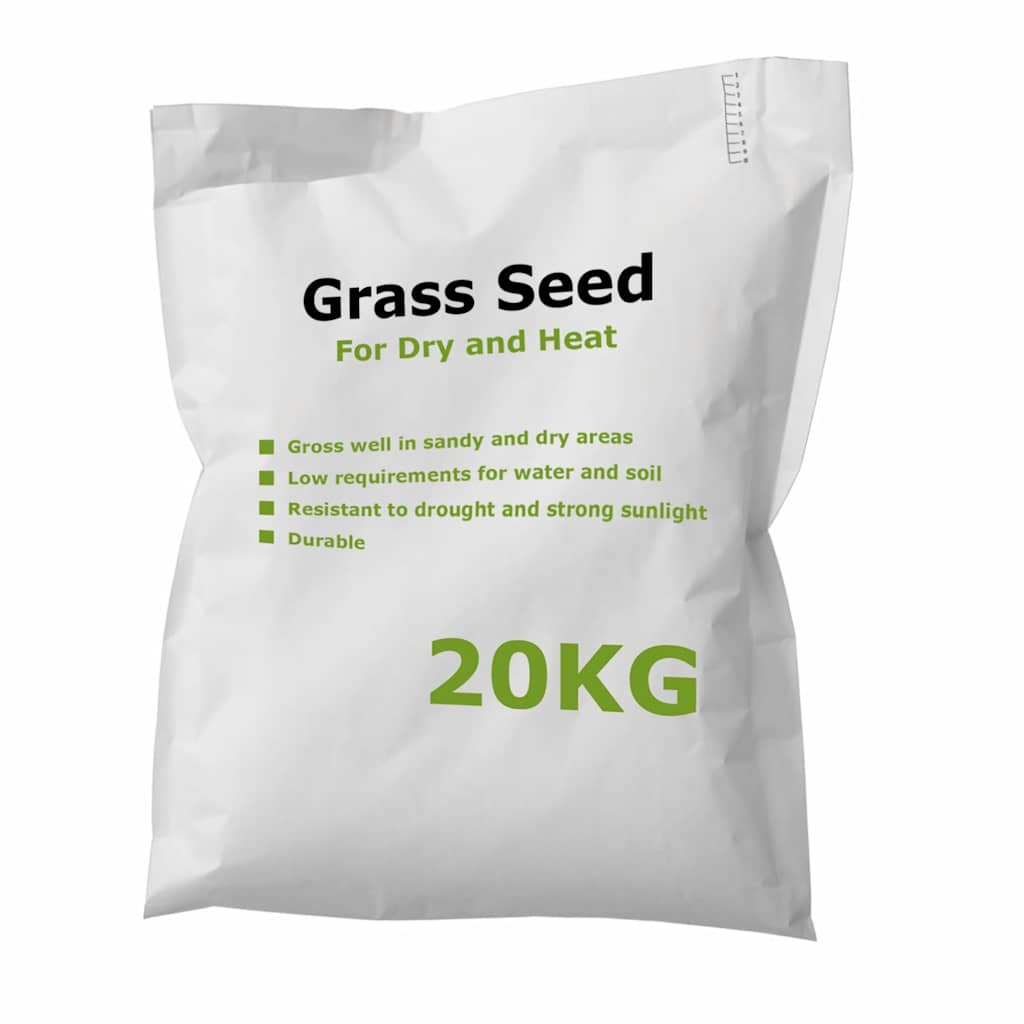 VidaXL Semences de gazon pour la sécheresse et la chaleur 20 kg
