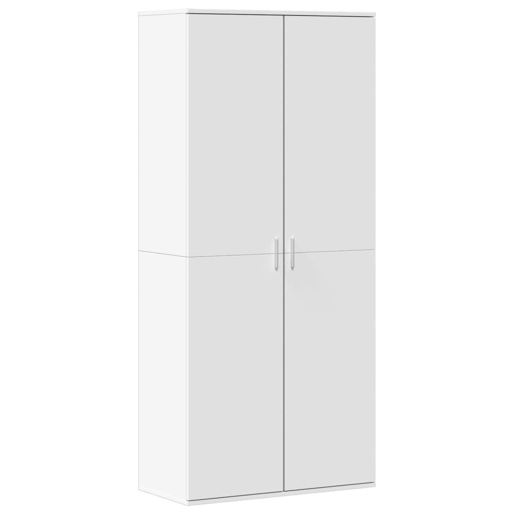 VidaXL Armoire à chaussures 80x39x178 cm bois d'ingénierie blanc