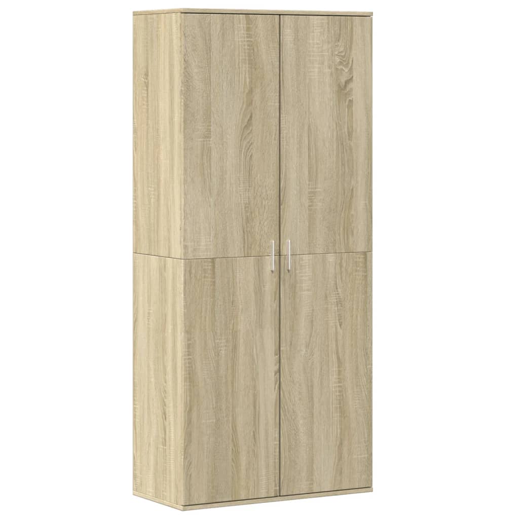 VidaXL Armoire à chaussures 80x39x178 cm aggloméré chêne sonoma