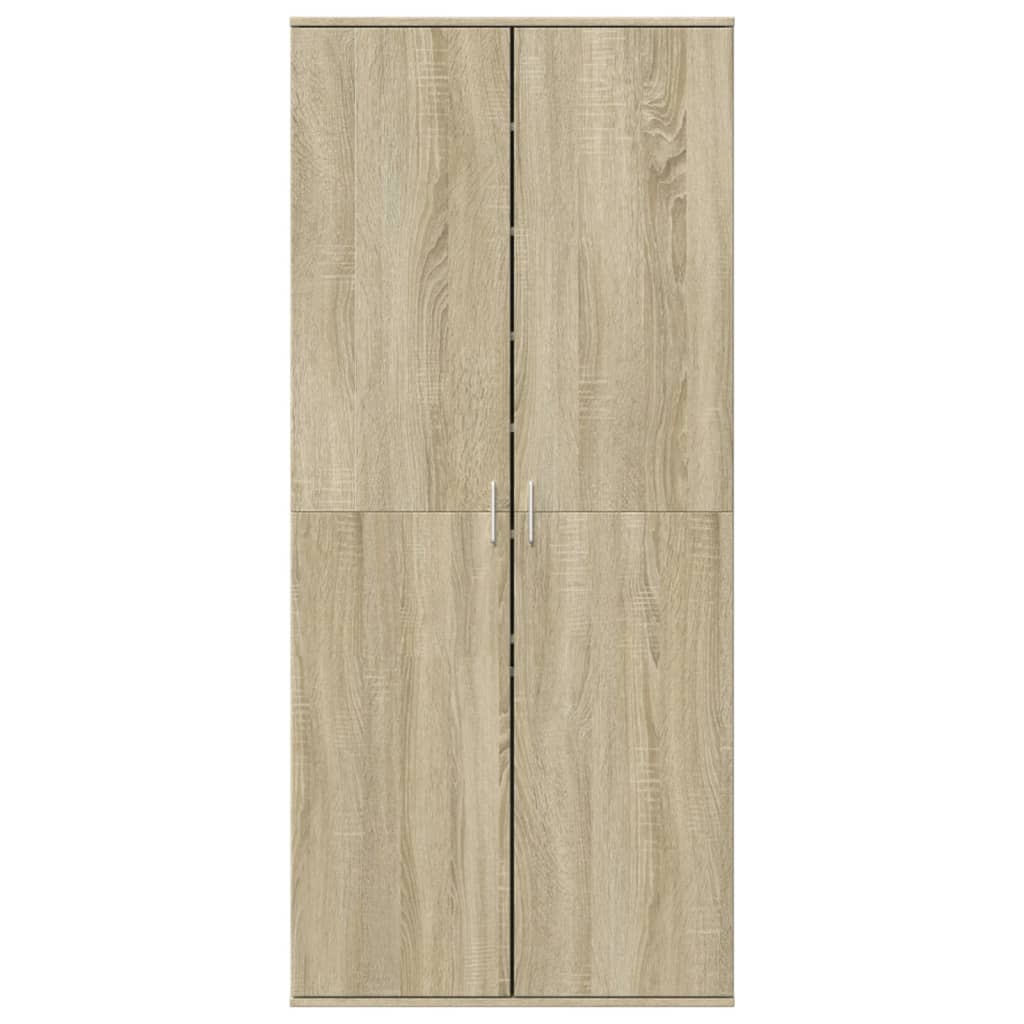 VidaXL Armoire à chaussures 80x39x178 cm aggloméré chêne sonoma