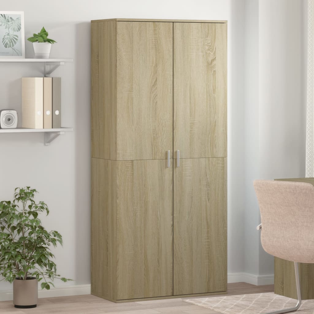 VidaXL Armoire à chaussures 80x39x178 cm aggloméré chêne sonoma