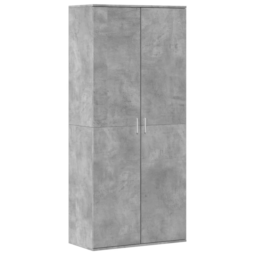 VidaXL Armoire à chaussures 80x39x178 cm aggloméré gris béton