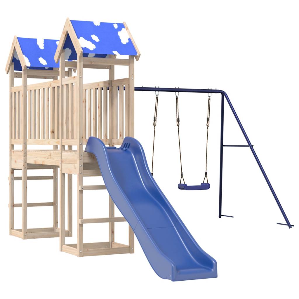 VidaXL Playhouse en bois de pin massif