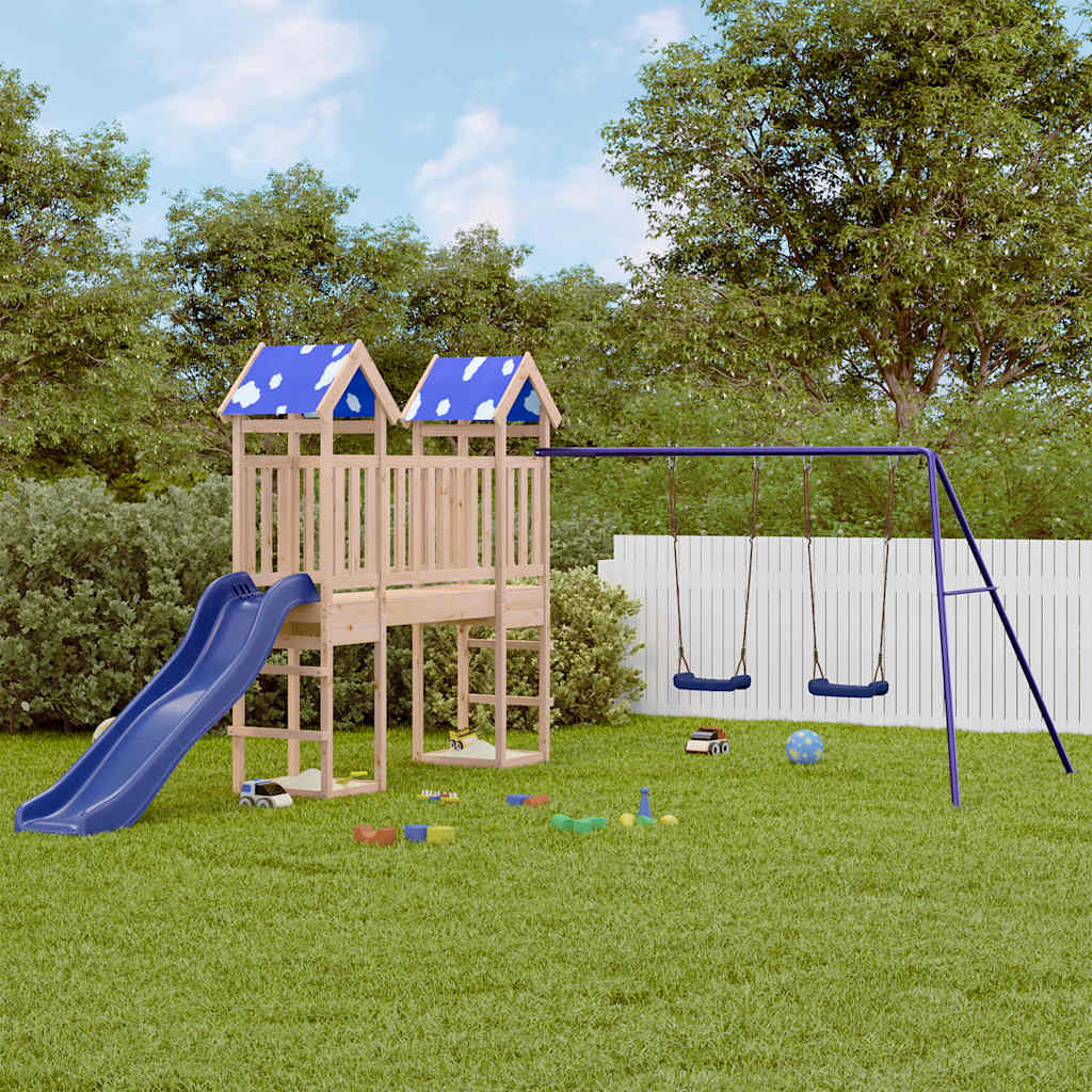 VidaXL Playhouse en bois de pin massif