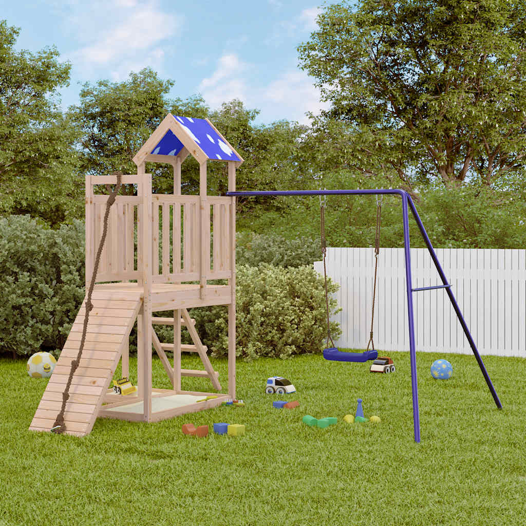 VidaXL Playhouse en bois de pin massif