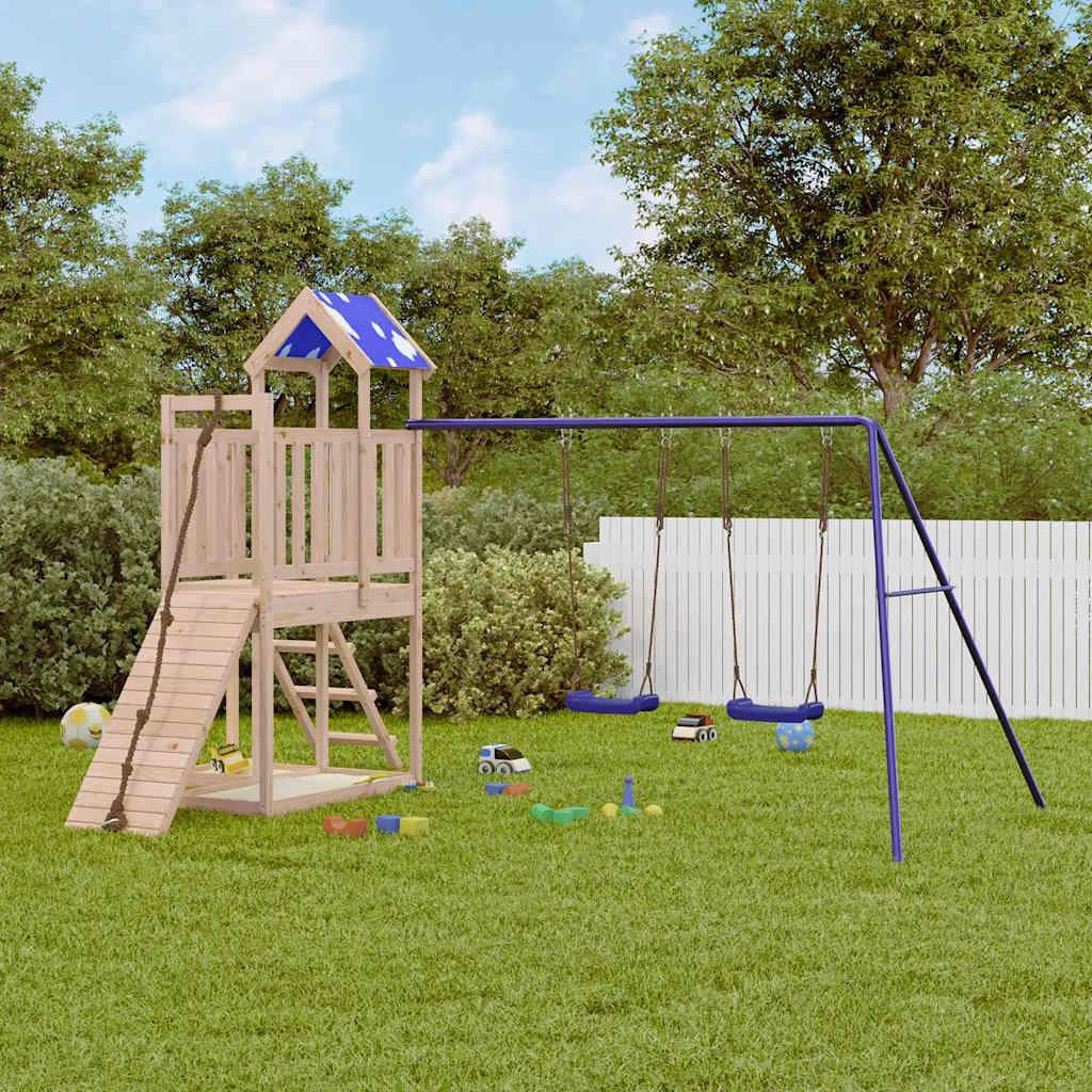 VidaXL Playhouse en bois de pin massif