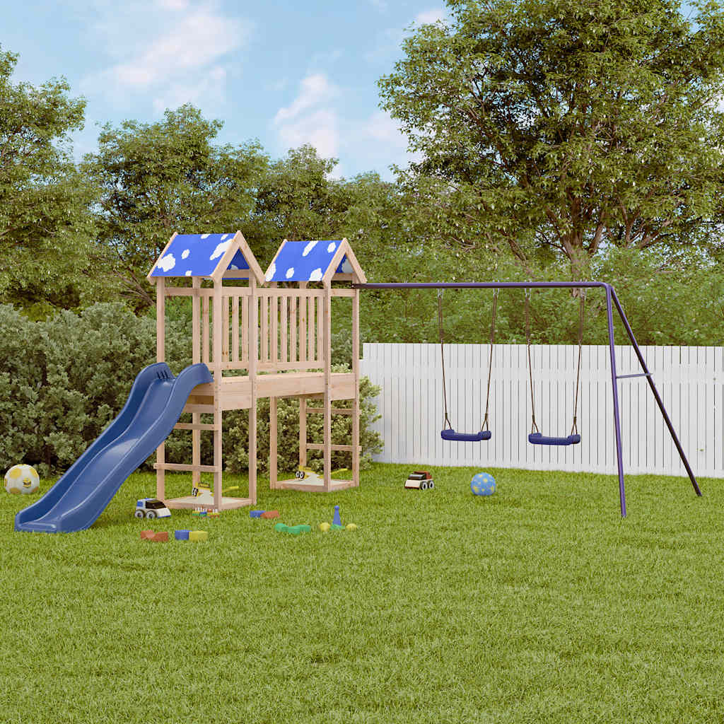 VidaXL Playhouse en bois de pin massif