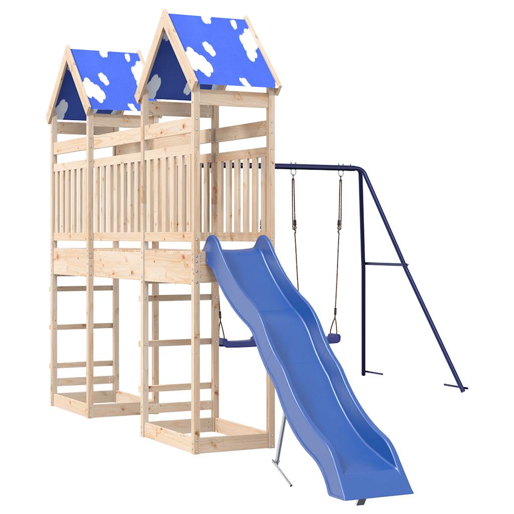 VidaXL Playhouse en bois de pin massif
