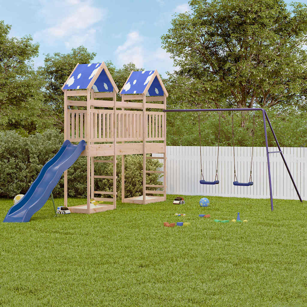 VidaXL Playhouse en bois de pin massif