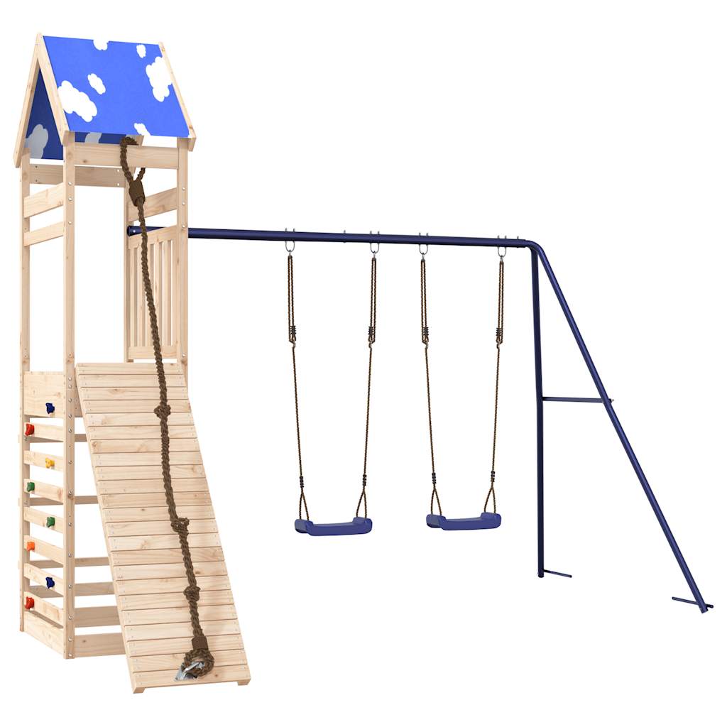 VidaXL Playhouse en bois de pin massif