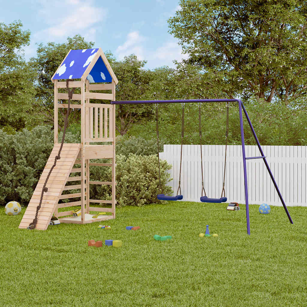 VidaXL Playhouse en bois de pin massif