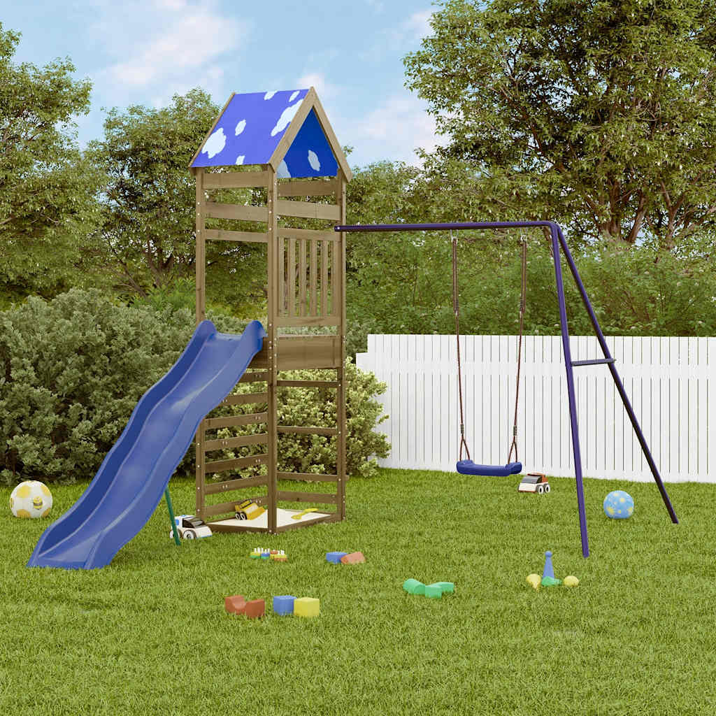 VidaXL Playhouse bois de pin imprégné