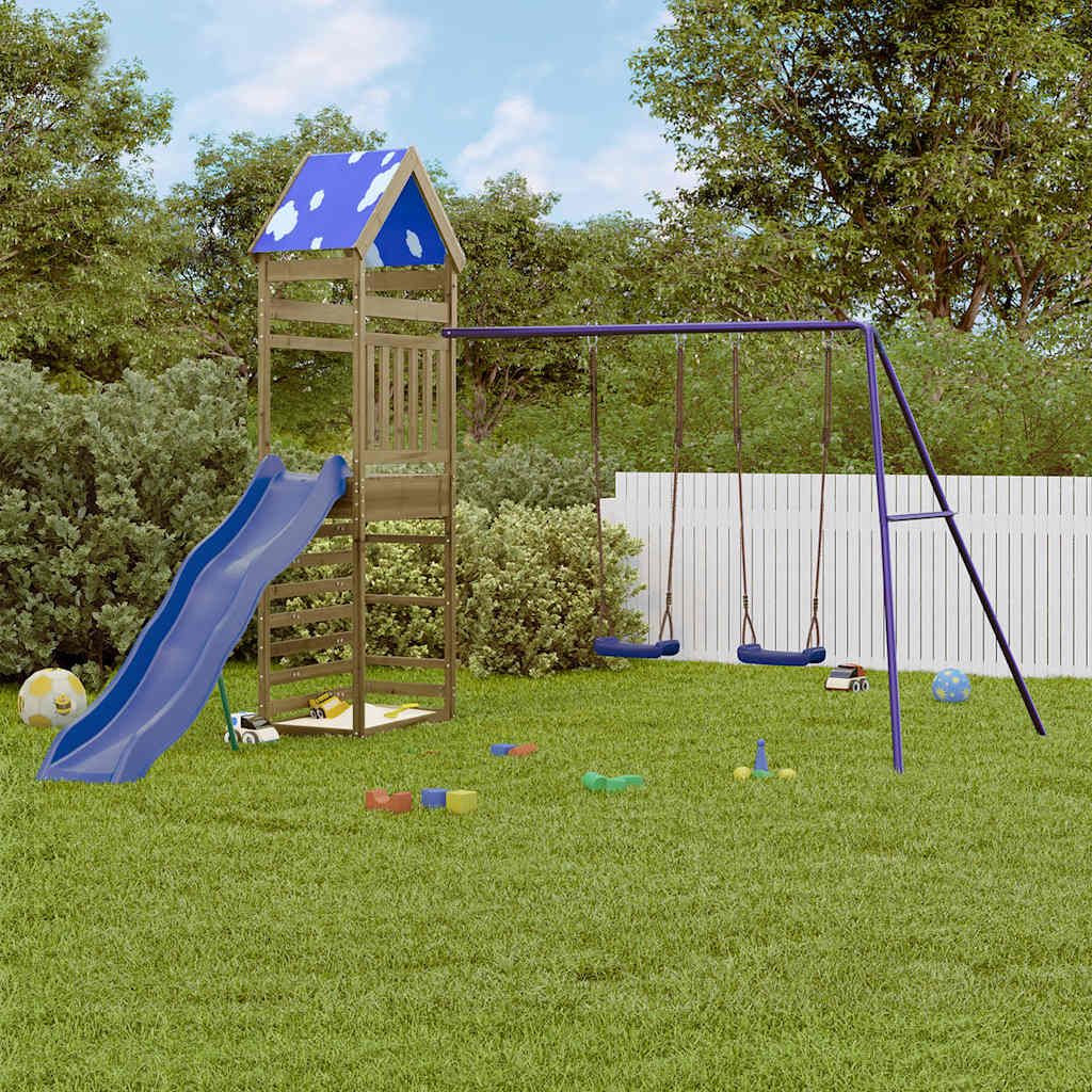 VidaXL Playhouse bois de pin imprégné