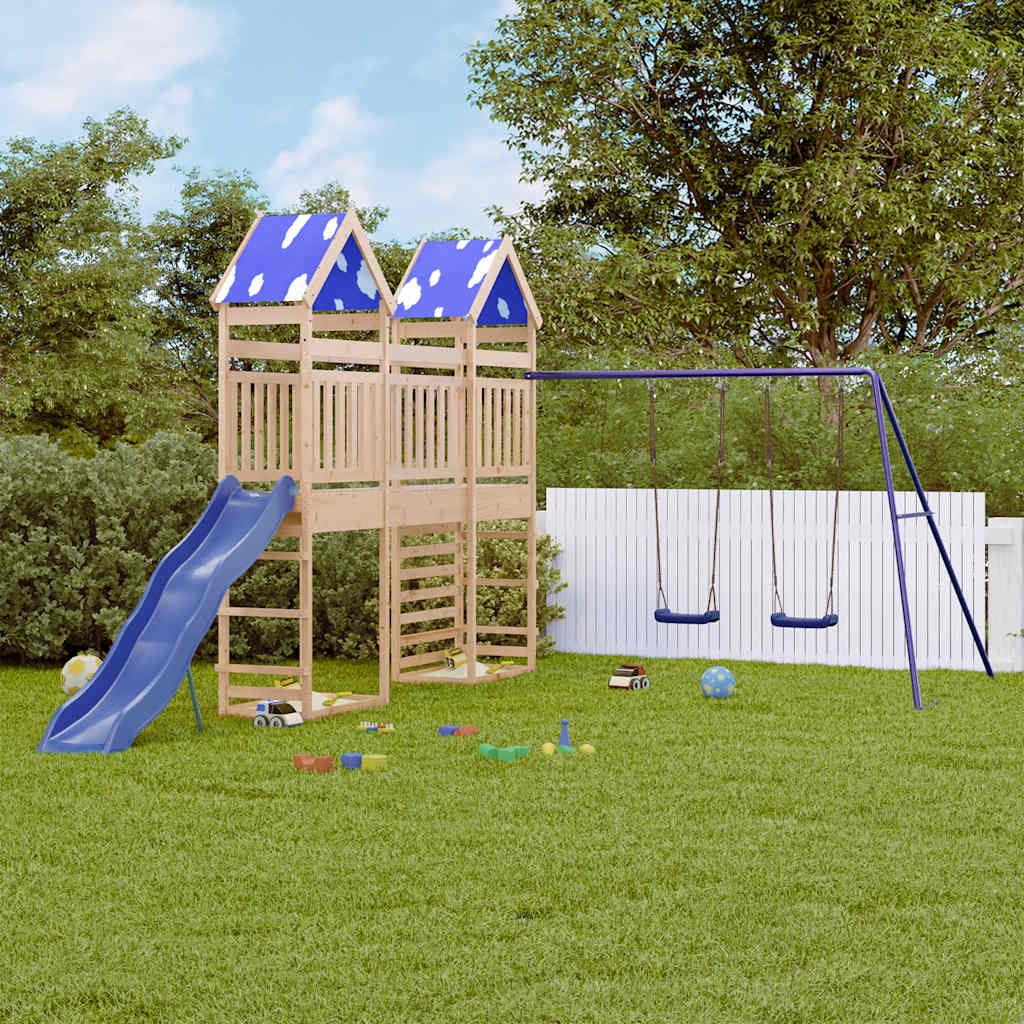 VidaXL Playhouse en bois de pin massif