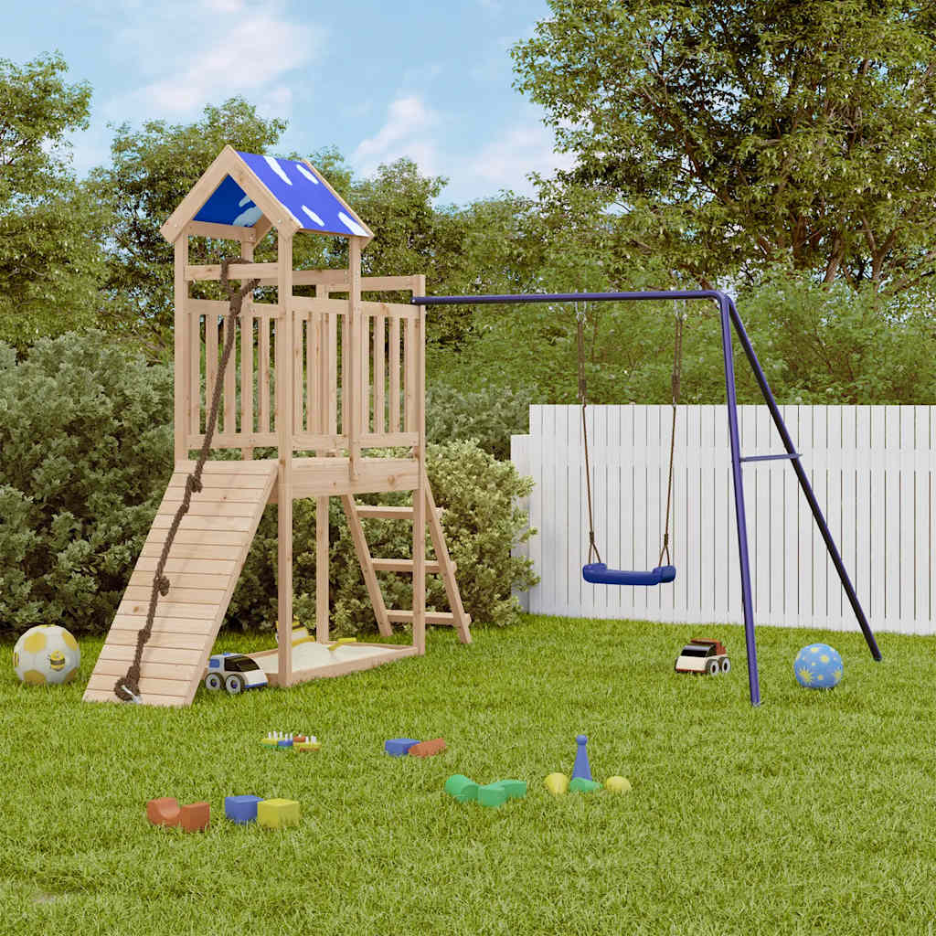 VidaXL Playhouse en bois de pin massif