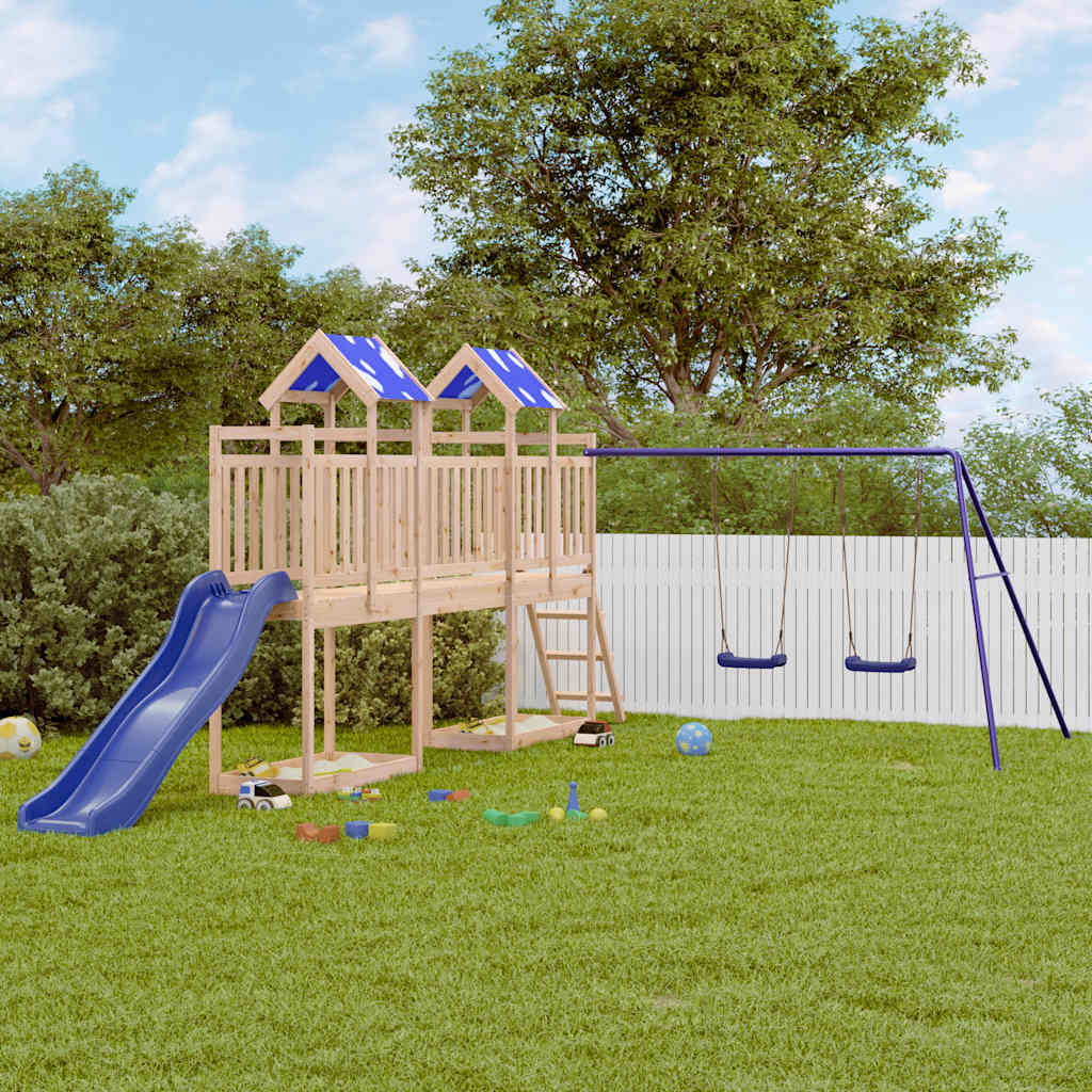 VidaXL Playhouse en bois de pin massif