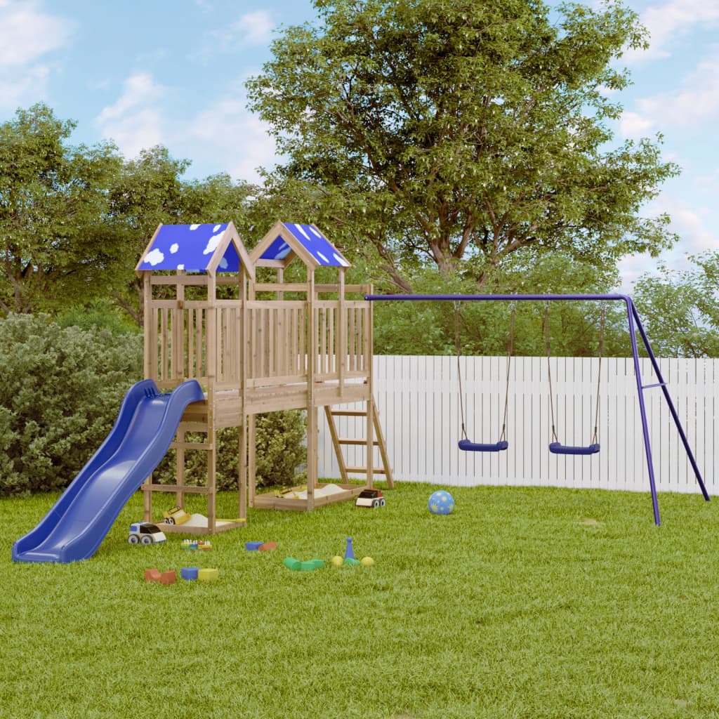 VidaXL Playhouse bois de pin imprégné