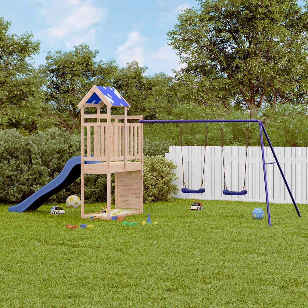VidaXL Playhouse en bois de pin massif