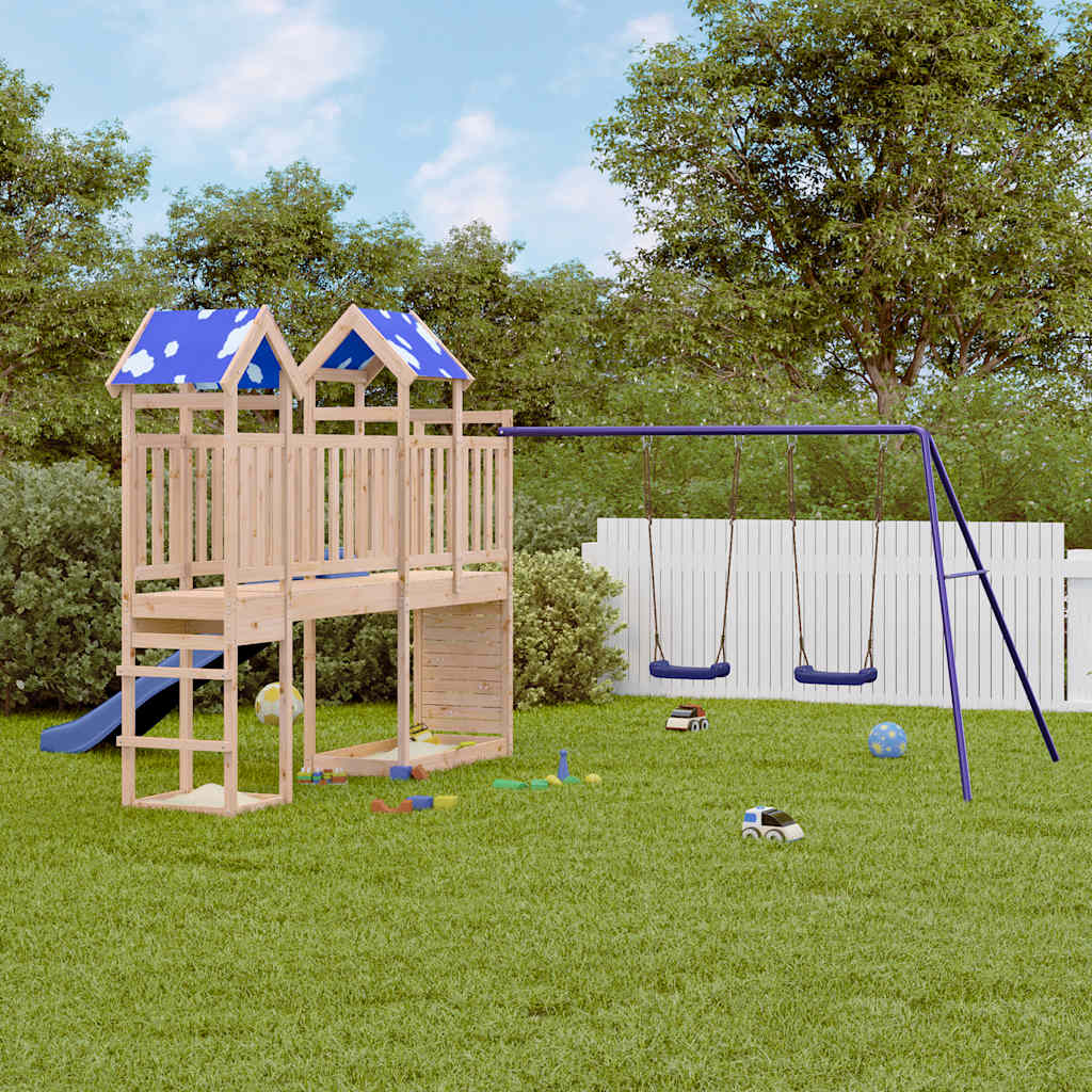 VidaXL Playhouse en bois de pin massif