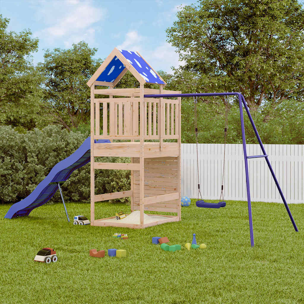 VidaXL Playhouse en bois de pin massif