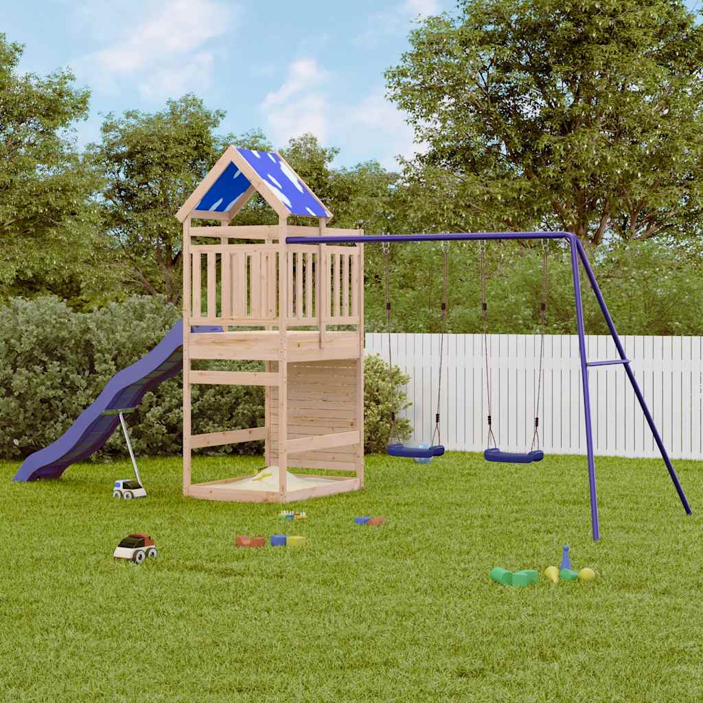 VidaXL Playhouse en bois de pin massif