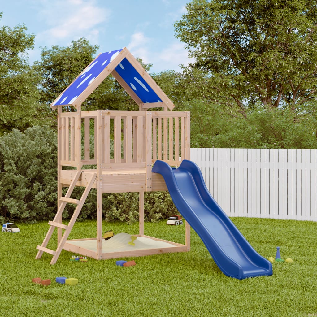 VidaXL Playhouse en bois de pin massif