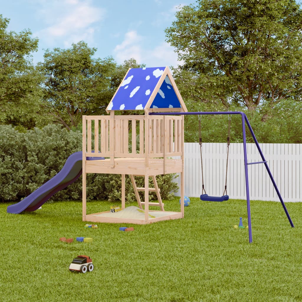VidaXL Playhouse en bois de pin massif