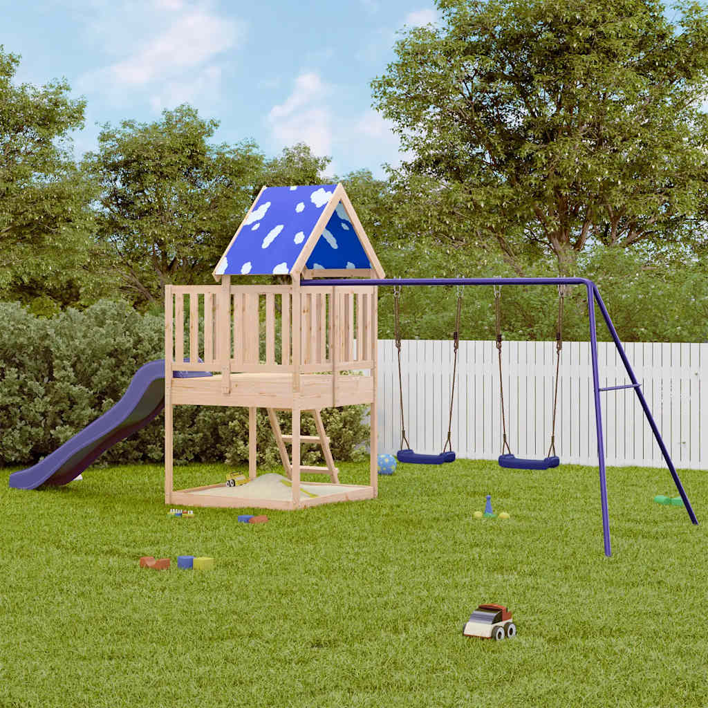 VidaXL Playhouse en bois de pin massif