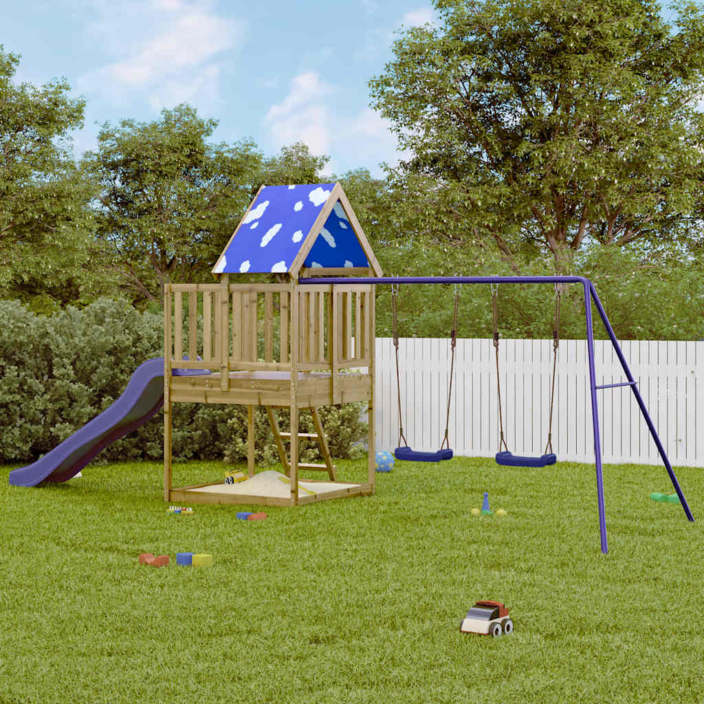 VidaXL Playhouse bois de pin imprégné