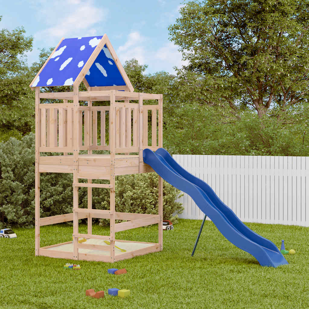 VidaXL Playhouse en bois de pin massif